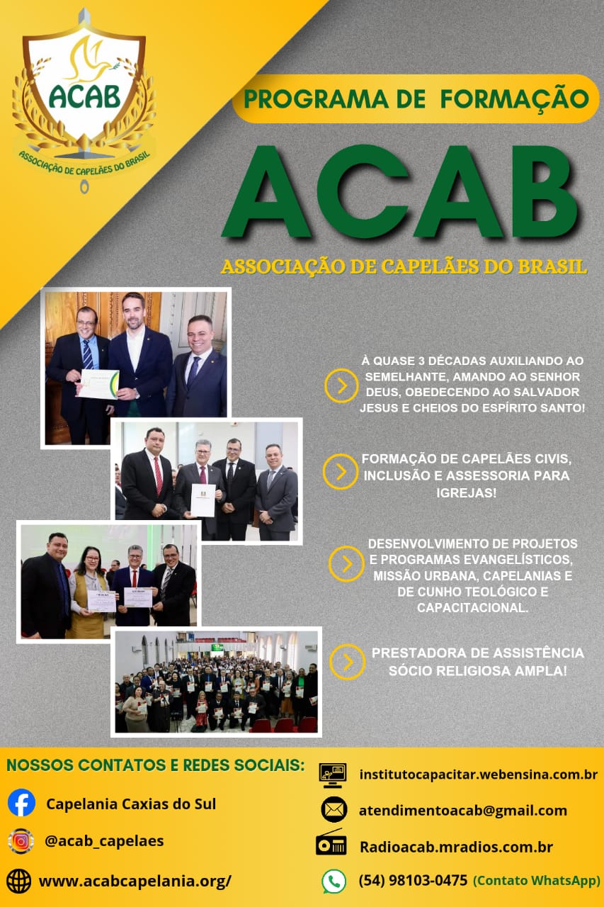 Contate-nos para levarmos os Cursos até sua Igreja!